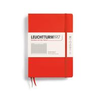 LEUCHTTURM1917 369786 Notebook Medium (A5), Hardcover, 251 Numbered Pages, Lobster, Squared