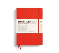 LEUCHTTURM1917 369800 Notebook Medium (A5), Softcover, 123 Numbered Pages, Lobster, Ruled