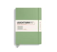 LEUCHTTURM1917 370262 Master Classic Notebook (A4+) Hardcover, 235 Numbered Pages, Sage, Squared