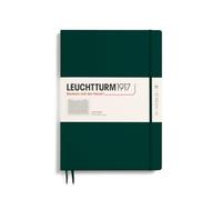 LEUCHTTURM1917 370274 Master Slim Notebook (A4+), Hardcover, 123 Numbered Pages, Forest Green, Squared