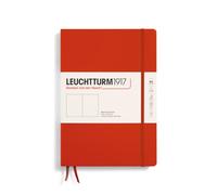 LEUCHTTURM1917 370275 Notebook Composition (B5), Hardcover, 219 Numbered Pages, Fox Red, Blank