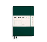 LEUCHTTURM1917 370278 Notebook Composition (B5), Hardcover, 219 Numbered Pages, Forest Green, Blank