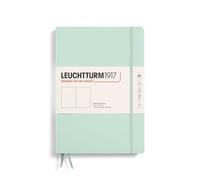 LEUCHTTURM1917 370281 Notebook Composition (B5), Hardcover, 219 Numbered Pages, Mint Green, Blank