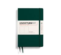 Leuchtturm1917 370287 Notebook Paperback (B6+), Hardcover, 219 numbered pages, Forest Green, plain