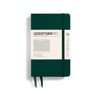 LEUCHTTURM1917 370300 Notebook Pocket (A6), Hardcover, 187 Numbered Pages, Forest Green, Squared