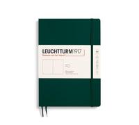 LEUCHTTURM1917 370308 Notebook Composition (B5), Softcover, 123 Numbered Pages, Forest Green, Plain