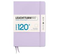 LEUCHTTURM1917 370337 Notebook Medium (A5), Edition 120, Hardcover, 203 Numbered Pages, Lilac, Plain