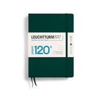 LEUCHTTURM1917 370341 Notebook Medium (A5) 120 g/m² Paper Edition, Hardcover, 203 Numbered Pages, Forest Green, Dotted
