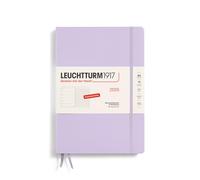 LEUCHTTURM1917 370478 Weekly Calendar & Notebook 2025, Composition B5 Hardcover - 12-Month Planner, 80 g, Lined - Lilac