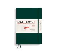 LEUCHTTURM1917 370481 Weekly Planner & Notebook Composition (B5) 2025, Forest Green, German