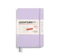 LEUCHTTURM1917 370507 Weekly Calendar & Notebook 2025, Medium A5 Softcover - 12-Month Planner, 80 g, Lined - Lilac