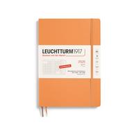 LEUCHTTURM1917 370604 Monthly Planner & Notebook Composition (B5) 2025, 16 Months, Softcover, Apricot, German