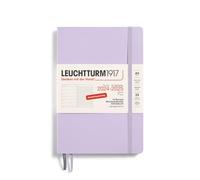 LEUCHTTURM1917 370620 Weekly Calendar & Notebook 2025, Medium A5 Softcover - 18-Month Planner, 80 g, Lined - Lilac