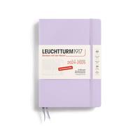 LEUCHTTURM1917 370633 Academic Planner Medium (A5) 2025, 18 months (07.2024-12.2025, Hardcover, Lilac, German