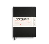 LEUCHTTURM1917 370792 Weekly Planner 2025, Master A4+ Hardcover - 12-Month Calendar, Lined - Black, English