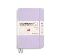 LEUCHTTURM1917 370803 Monthly Planner & Notebook 2025, Paperback B6+ Softcover - 16 Months, Lined - Lilac, English
