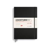 LEUCHTTURM1917 370814 Academic Weekly Planner 2025, Master A4+ Hardcover - 18-Month Calendar, Lined - Black, English