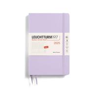 LEUCHTTURM1917 371021 Weekly Planner 2025, Paperback B6+ Hardcover - 12-Month Calendar, Lined - Lilac, English