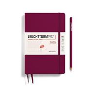 LEUCHTTURM1917 371022 Weekly Planner Paperback (B6+) 2025, Port Red