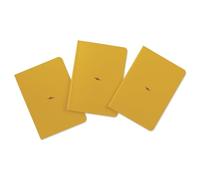 Leuchtturm1917 371123 Bullet Journal Pocket, 14.3 x 10.3 cm, 46 Numbered Double Pages, Dotted, Yellow24, Pack of 3