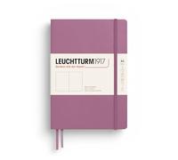 LEUCHTTURM1917 372184 Notebook Medium (A5), Hardcover, 251 Numbered Pages, Dusty Rose, Plain