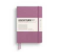 LEUCHTTURM1917 372187 Notebook Medium (A5), Hardcover, 251 Numbered Pages, Dusty Rose, Squared