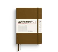 LEUCHTTURM1917 372198 Notebook Medium (A5), Hardcover, 251 Numbered Pages, Spice Brown, Ruled