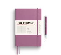 LEUCHTTURM1917 372202 Notebook Medium (A5), Softcover, 123 Numbered Pages, Dusty Rose, Ruled
