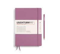 LEUCHTTURM1917 372343 Notebook Composition (B5), Hardcover, 219 Numbered Pages, Dusty Rose, Ruled