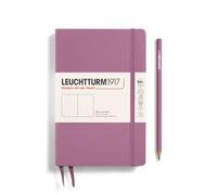 LEUCHTTURM1917 372347 Notebook Paperback (B6+), Hardcover, 219 Numbered Pages, Dusty Rose, Plain