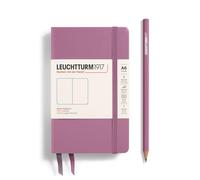 LEUCHTTURM1917 372353 Notebook Pocket (A6), Hardcover, 187 Numbered Pages, Dusty Rose, Plain
