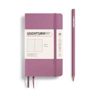 LEUCHTTURM1917 372376 Notebook Pocket A6, Softcover, 123 Numbered Pages, Dusty Rose, Dotted