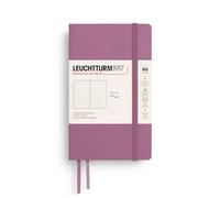 LEUCHTTURM1917 372376 Notebook Pocket A6, Softcover, 123 Numbered Pages, Dusty Rose, Dotted