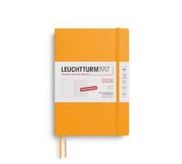 LEUCHTTURM1917 372494 Weekly Calendar & Notebook Medium (A5) 2026, 12 Months, Soft Cover, Rising Sun, German