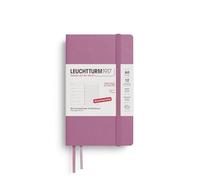 LEUCHTTURM1917 372512 Weekly Calendar & Notebook Pocket (A6) 2026, 12 Months, Soft Cover, Dusty Rose, German