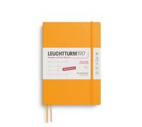 LEUCHTTURM1917 372558 Weekly Planner Medium (A5) 2026, 12 Months, Soft Cover, Rising Sun, German