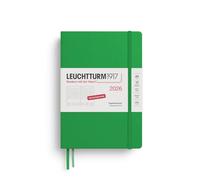LEUCHTTURM1917 372594 Daily Calendar Medium (A5) 2026, 12 Months, Spring Leaf, German