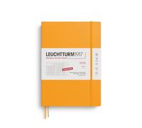 LEUCHTTURM1917 372605 Monthly Planner & Notebook Composition (B5) 2026, 16 Months (01 November 2025-28 February 2027), Softcover, Rising Sun, German