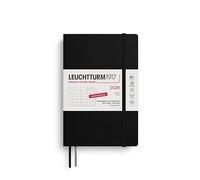 LEUCHTTURM1917 372609 Monthly Planner & Notebook Paperback (B6+) 2026, 16 Months (01 November 2025-28 February 2027), Softcover, Black, German