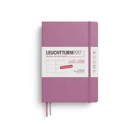 LEUCHTTURM1917 372628 Weekly Planner Medium (A5) 2026, 18 Months 07.2025-12.2026, Hard Cover, Dusty Rose, German