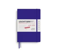 LEUCHTTURM1917 372639 Academic Weekly Planner Medium (A5) 2026, 18 Months 07.2025-12.2026, Hardcover, Ink, German