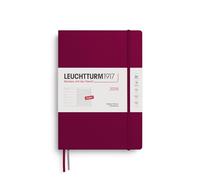 LEUCHTTURM1917 372644 Weekly Planner & Notebook Composition (B5) 2026 Hardcover, 12 Months, Port Red, English