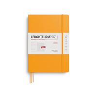 LEUCHTTURM1917 372645 Weekly Planner & Notebook Composition (B5) 2026 Hardcover, 12 Months, Rising Sun, English