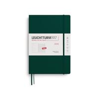 LEUCHTTURM1917 372647 Weekly Planner & Notebook Composition (B5) 2026 Hardcover, 12 Months, Forest Green, English