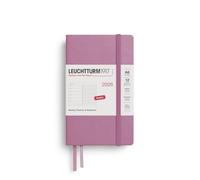 LEUCHTTURM1917 372664 Weekly Planner & Notebook Pocket (A6) 2026 Hardcover, 12 Months, Dusty Rose, English