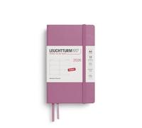 LEUCHTTURM1917 372723 Weekly Planner Pocket (A6) 2026, 12 Months, Dusty Rose, English