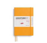 LEUCHTTURM1917 372739 Weekly Planner Medium (A5) 2026, 12 Months, Softcover, Rising Sun, English