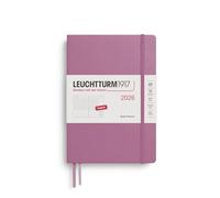LEUCHTTURM1917 372760 Week Planner Medium (A5) 2026, 12 Months, Dusty Rose, English