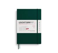 LEUCHTTURM1917 372788 Monthly Planner with Notebook Composition (B5) 2026, 16 Months, Softcover, Forest Green, English