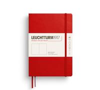 LEUCHTTURM1917 373976 Notebook Medium (A5), Hardcover, 251 Numbered Pages, Cherry, Plain